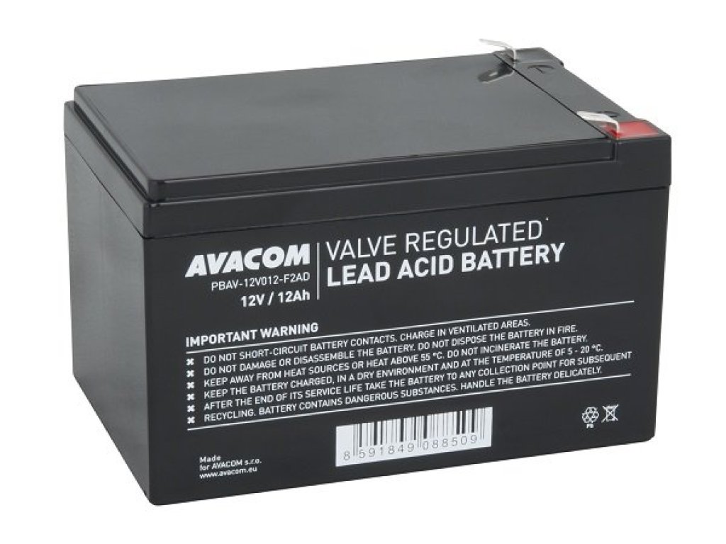 AVACOM baterie 12V 12Ah F2 DeepCycle (PBAV-12V012-F2AD)