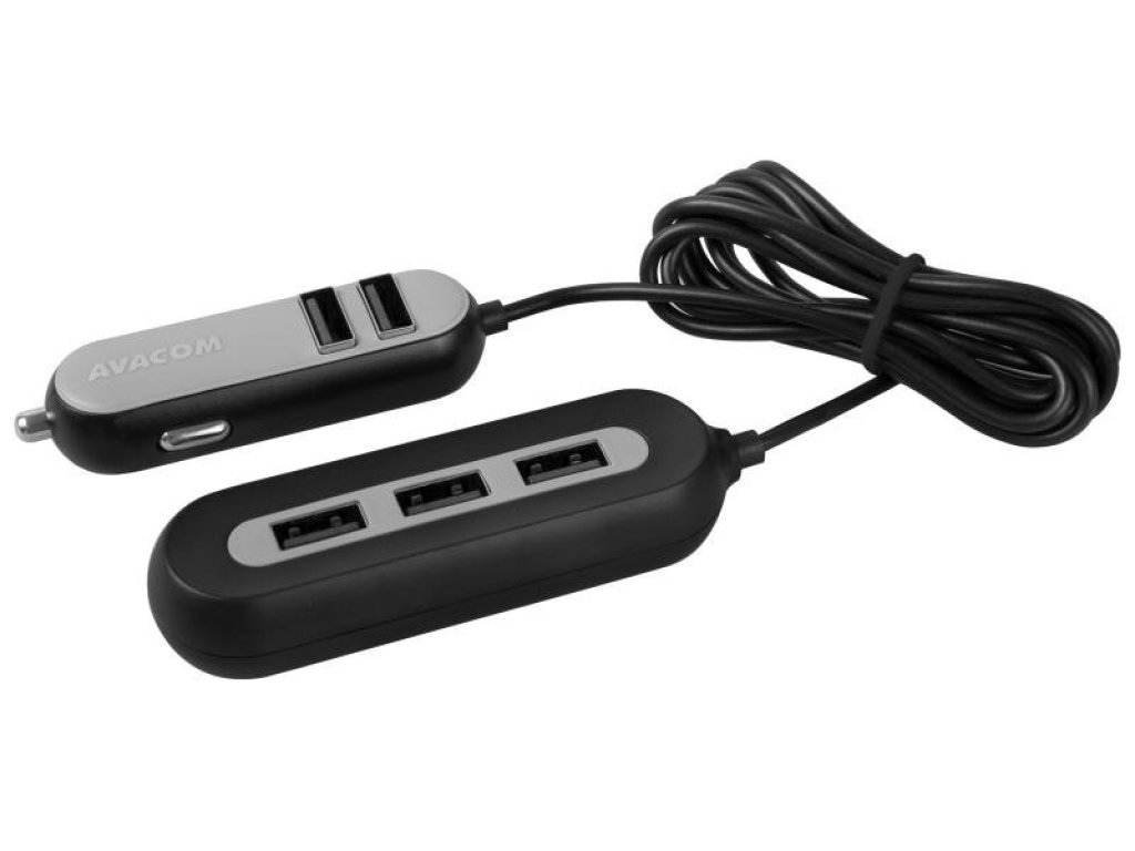 AVACOM CarHUB nabíjecka do auta 5x USB výstup, cerná (NACL-CH5X-KK)
