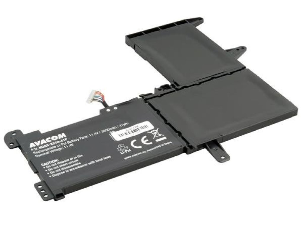 AVACOM Náhradní baterie Asus VivoBook X510 S510 Li-Pol 11,4V 3600mAh 41Wh (NOAS-X510-41P)