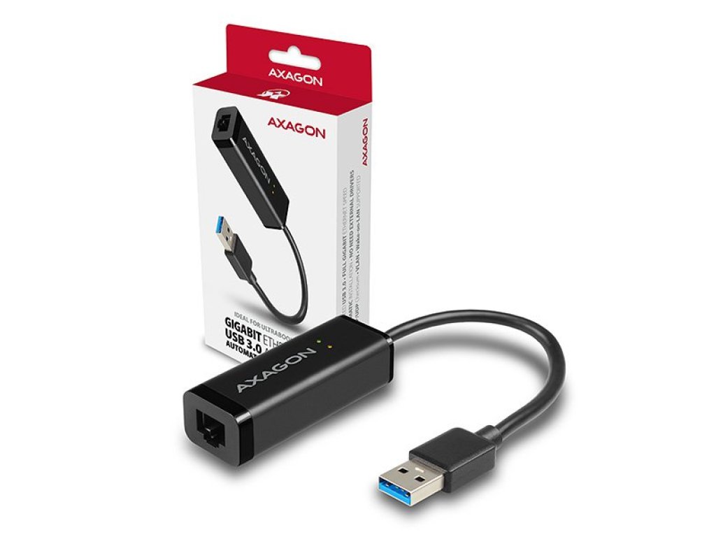 AXAGON adaptér ADE-SR, USB3.0-Ethernet, A-RJ45, M/F (ADE-SR)