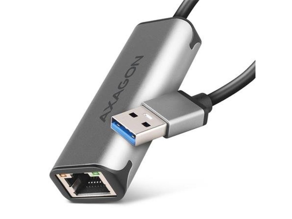 AXAGON ADE-25R USB-A 3.2 Gen 1 - 2.5 Gigabit Ethernet sítová karta, Realtek 8156, auto install, šedá