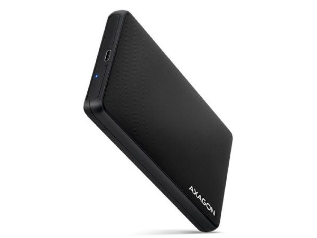 AXAGON EE25-SLC, USB-C 3.2 Gen 1 - SATA 6G 2.5" SLIDE box, bezšroubkový, černý (EE25-SLC)