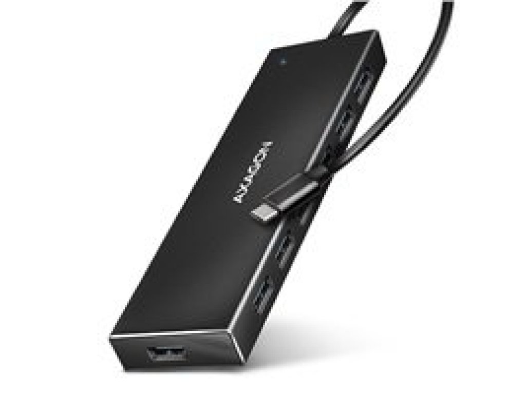 AXAGON HUE-F7C, 7x USB 3.2 Gen 1 ALU FLAT CHARGING hub (HUE-F7C)