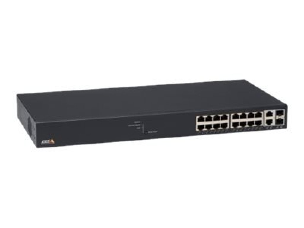AXIS T8516 - Přepínač řízený 16 x 10/100/1000 (PoE+) + 2 x 10/100/1000/SFP - desktop, Lze montovat do rozvaděče - PoE+ (240 W) (5801-692)