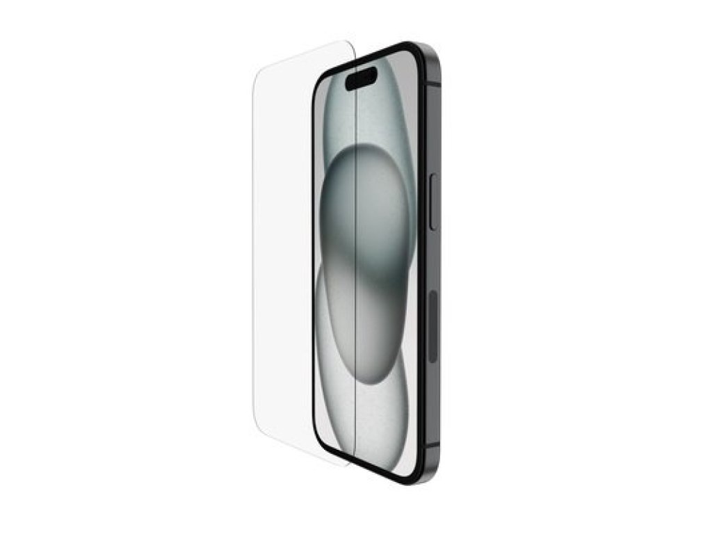 BELKIN SCREENFORCE TemperedGlass Anti-Microbial ochranné sklo pro iPhone 15 / iPhone 14 Pro (OVA135zz)