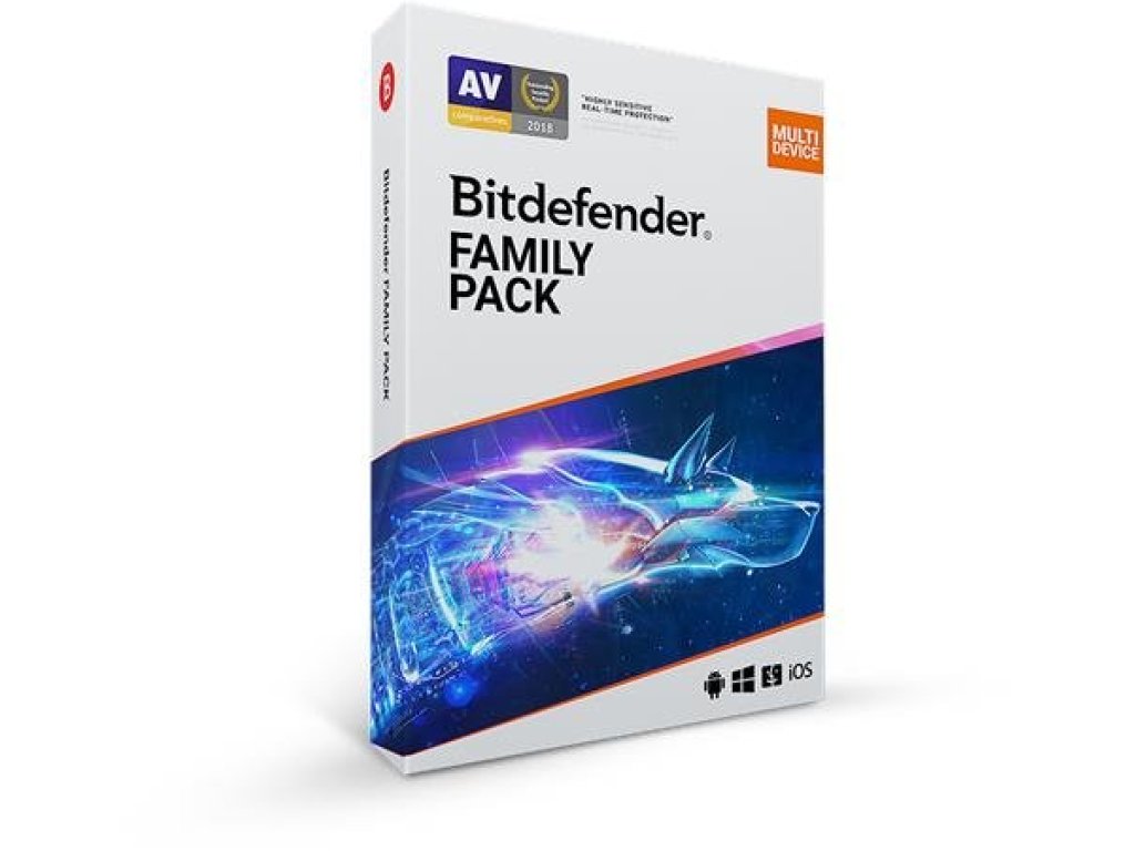 BITDEFENDER Family pack pro domácnost (15 zařízení, 1 rok) ESD