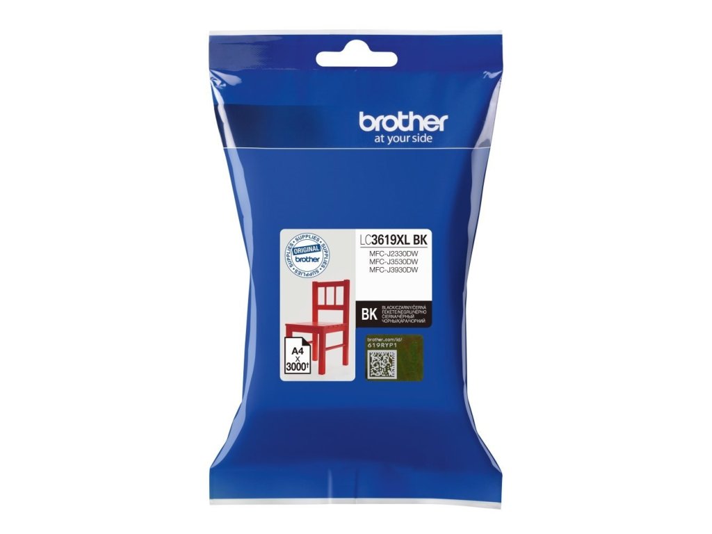 BORTHER inkoust black, 3000 str. (LC3619XLBK)