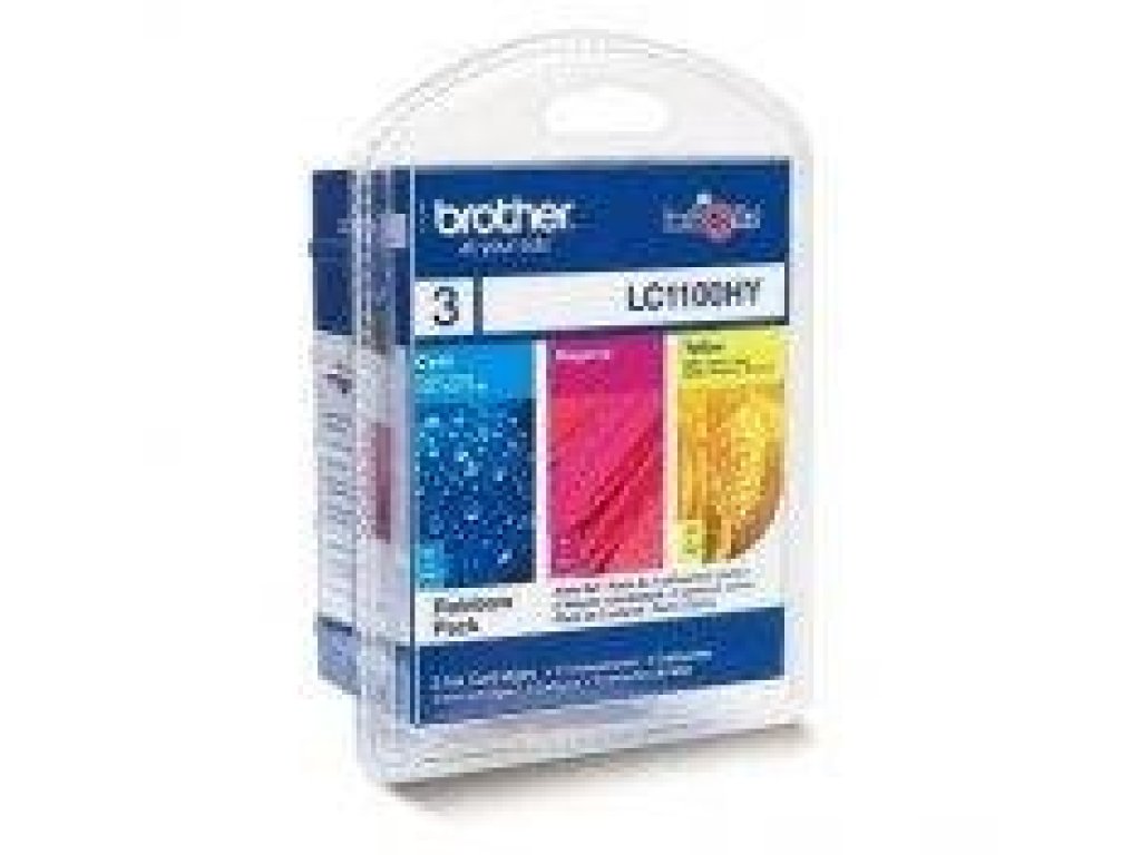 BROTHER cartridge LC-1100HYRBWBP ( Multipack three color )