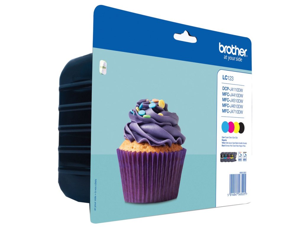 BROTHER cartridge LC-123VALBP ( Multipack Black + three colors )