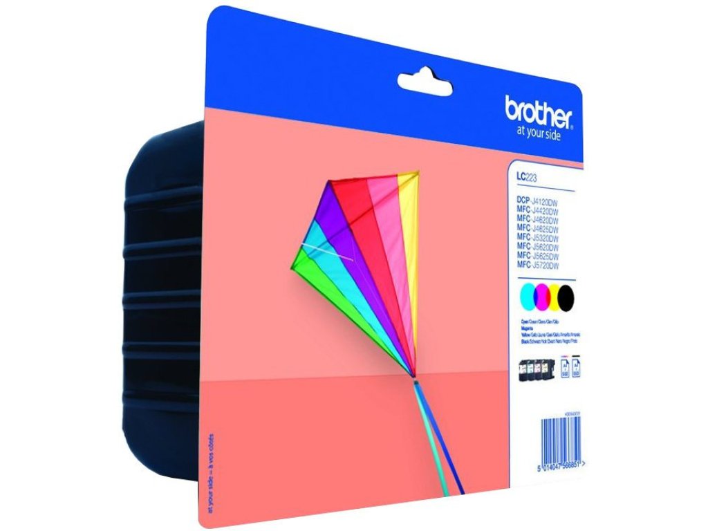 BROTHER cartridge LC-223VALBP ( multipack Black + three colors )