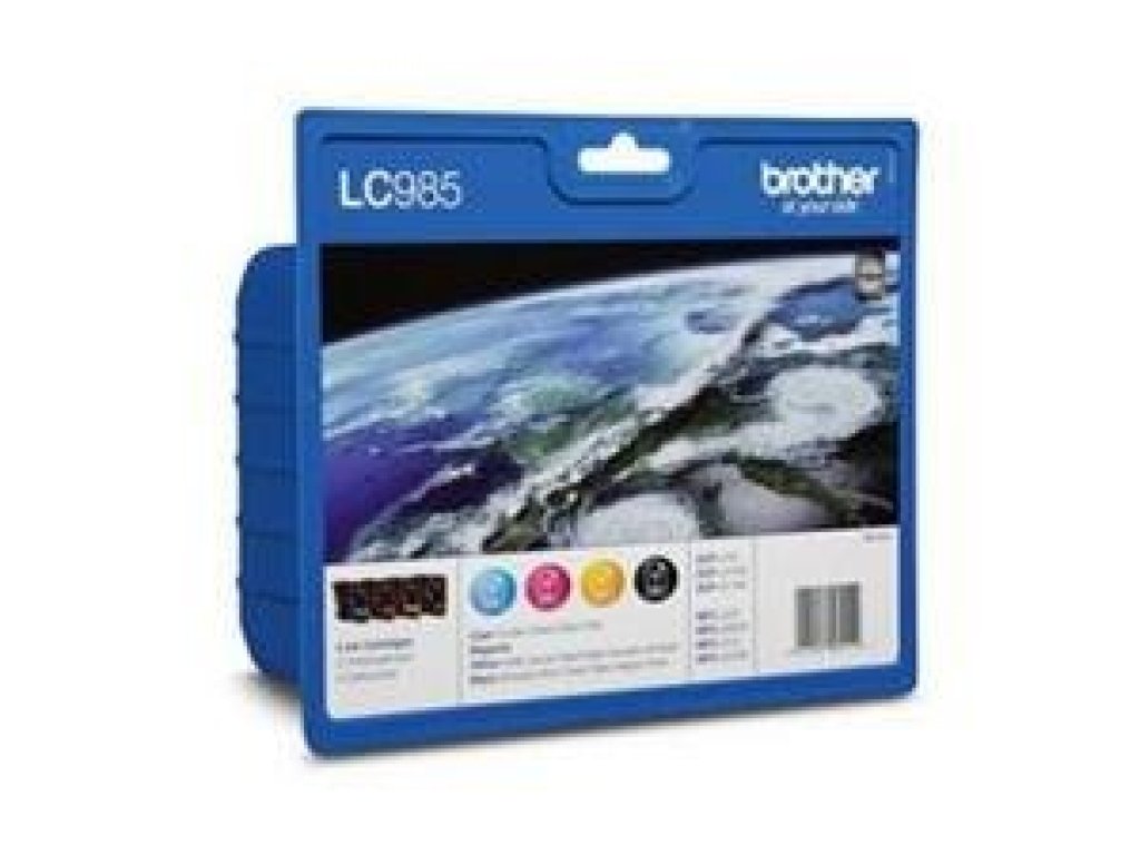BROTHER cartridge LC-985VALBP ( multipack-Black + three colors )