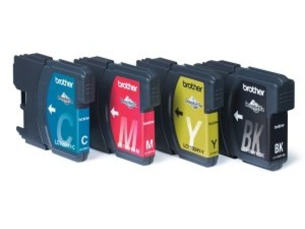 Brother LC-1100 sada inkoustu - black, magenta, yellow, cyan (LC1100VALBP)