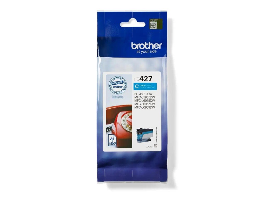 Brother LC427C originální cartridge modrá (LC427C)