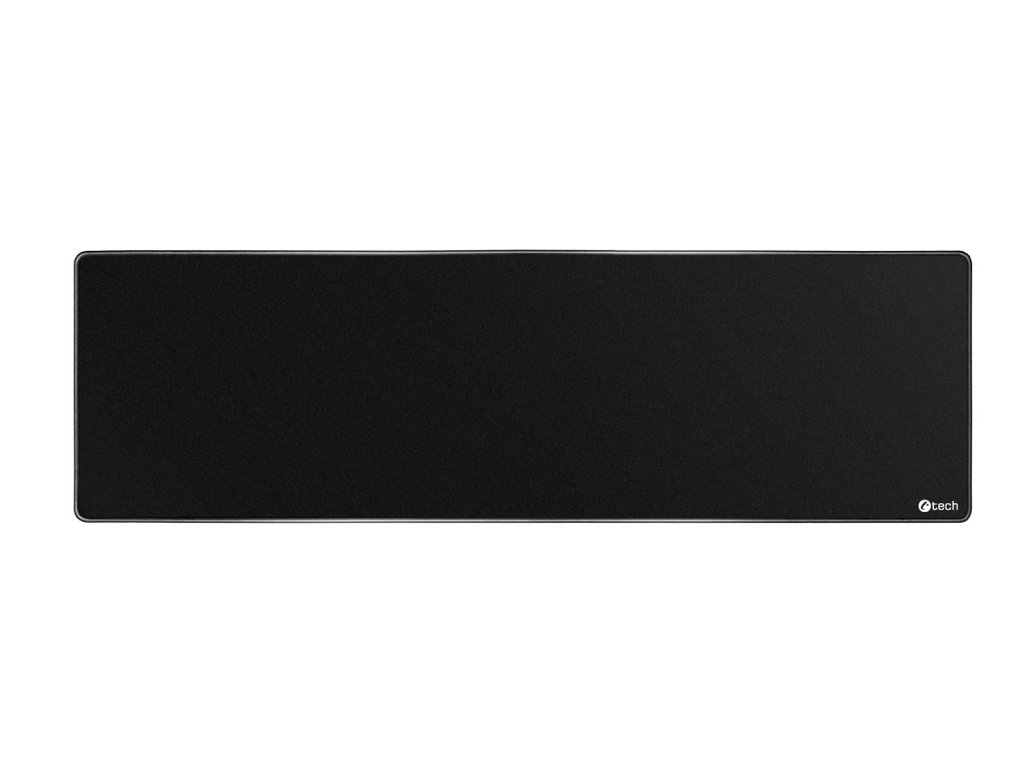 C-TECH Podložka pod myš MP-01XL, cerná, 900x270x4mm, obšité okraje (MP-01XL-BK)
