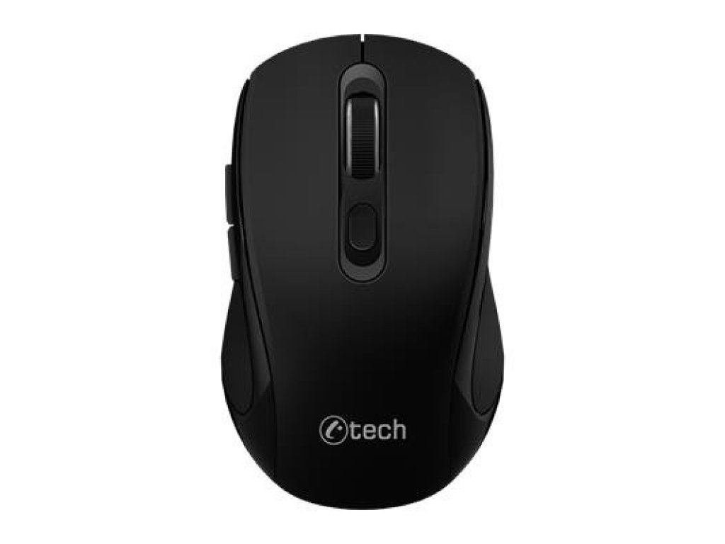 C-TECH WLM-12BK - Ergonomická/Optická/Pro praváky/1 600 DPI/USB+BT/Černá (WLM-12BK)