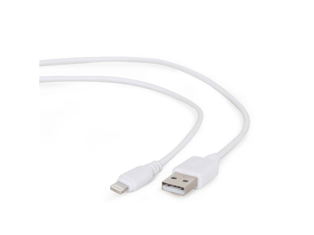CABLEXPERT USB 2.0 Lightning (IP5 a vyšší) (CC-USB2-AMLM-2M-W)