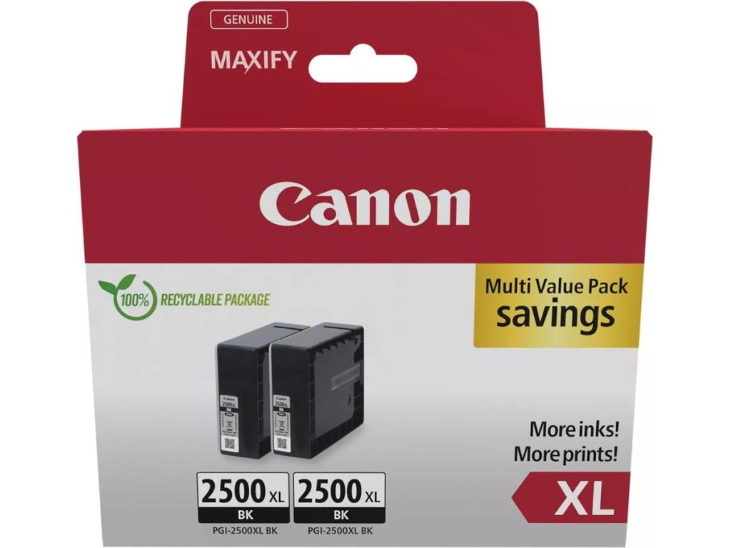 Canon cartridge INK PGI-2500XL/Black/Twinpack / 2500str. (9254B011)