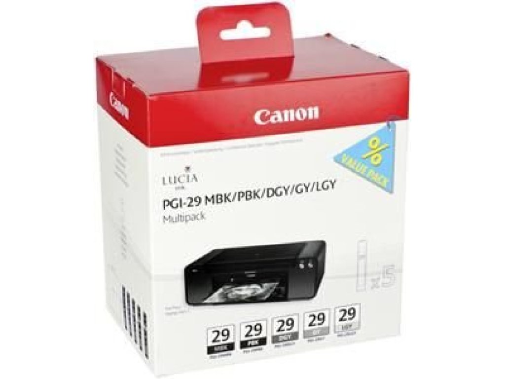 Canon cartridge PGI-29 MBK/PBK/DGY/GY/LGY/CO Multi/6x36ml (4868B018)