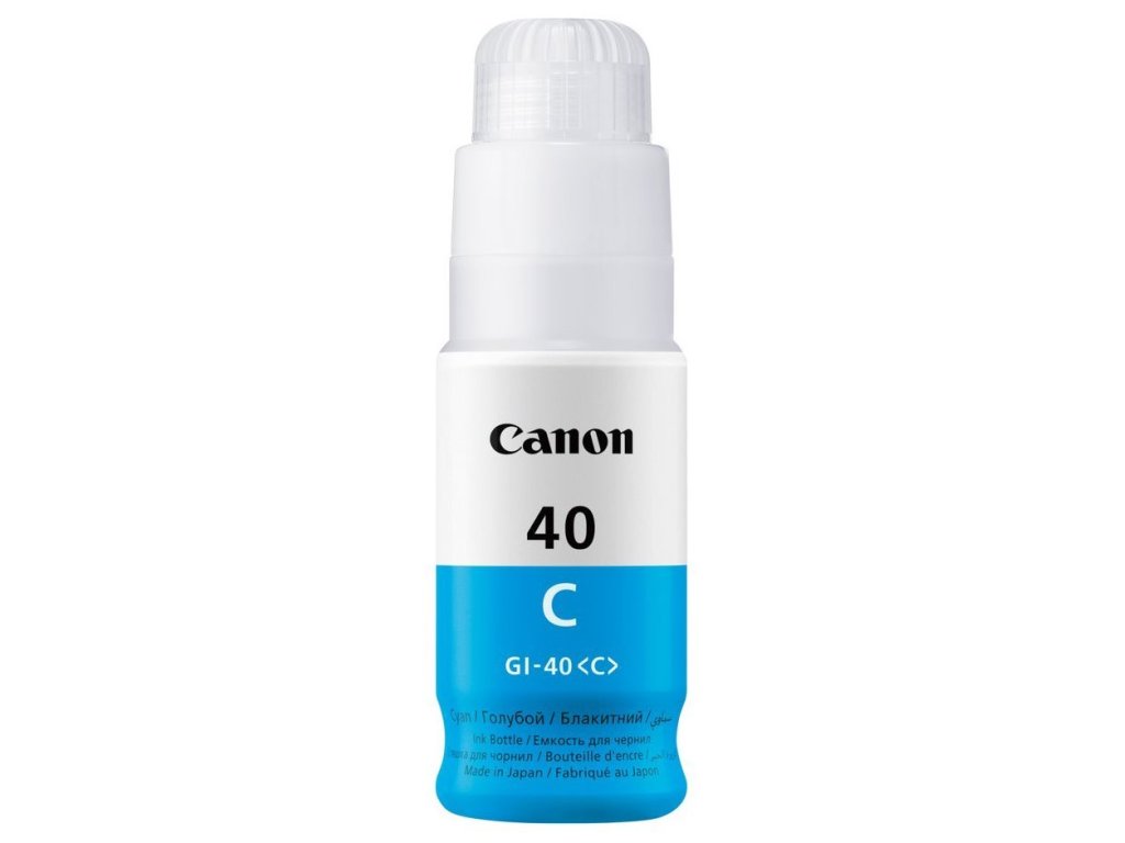 Canon GI 40 C - Azurová - originální - doplnění inkoustu - pro PIXMA G5040, G6040, G7040, GM2040, GM4040 (3400C001)