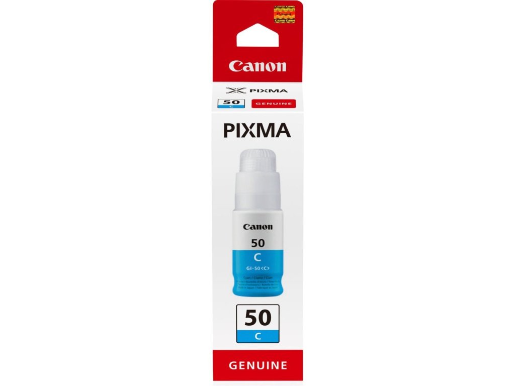 Canon inkoustová lahvička GI-50 C modrá (3403C001)