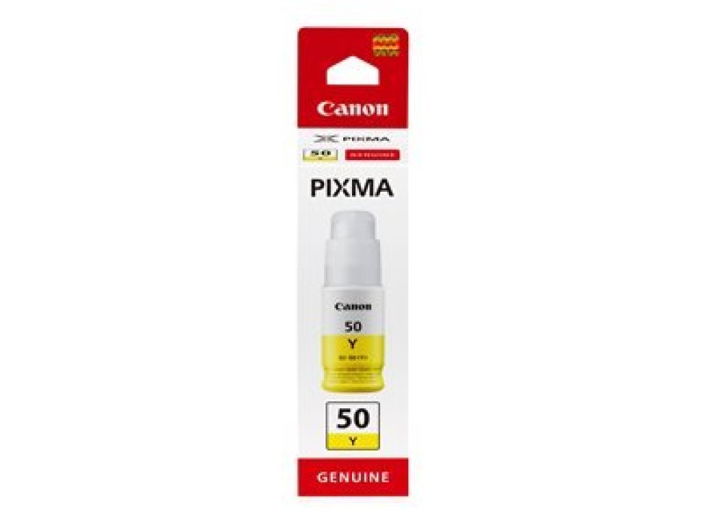Canon inkoustová lahvička GI-50 Y žlutá (3405C001)