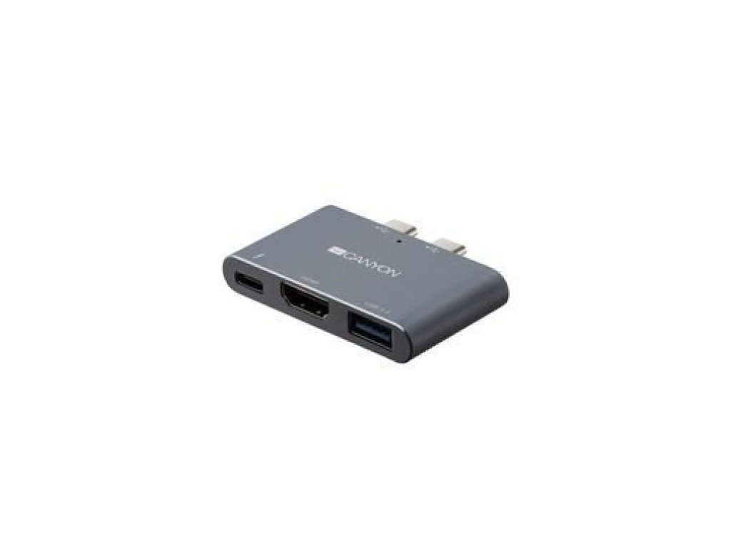 CANYON dokovací stanice DS-1, 3v1, pro Apple Mackbook s Thunderbolt 3 (USB-C) (CNS-TDS01DG)