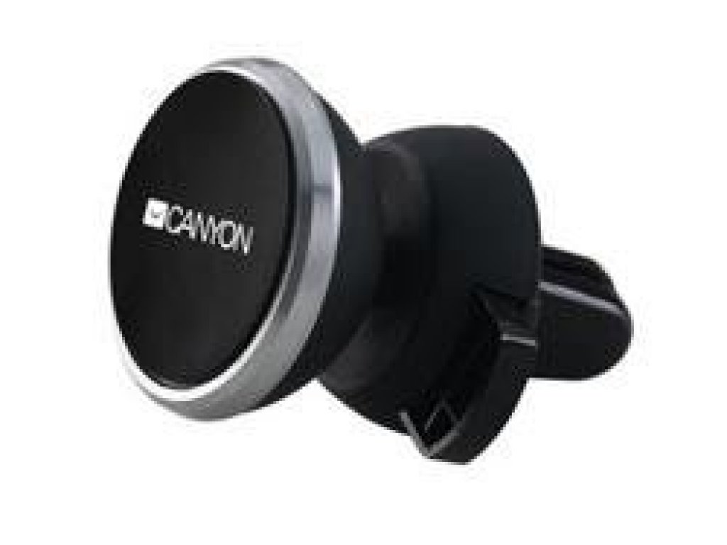CANYON držák na telefon do auta, magnetický, instalace do ventilace, funkce zamknutí, 2 plíšky v balení, cerná (CNE-CCHM4)
