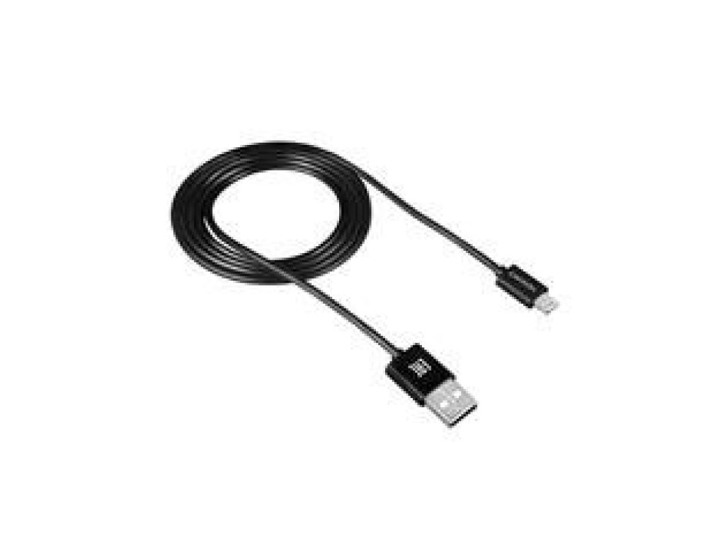 CANYON kabel Lightning-USB 2.0, Lightning-A, M/M, propojovací, 1m, černý (CNE-CFI1B)