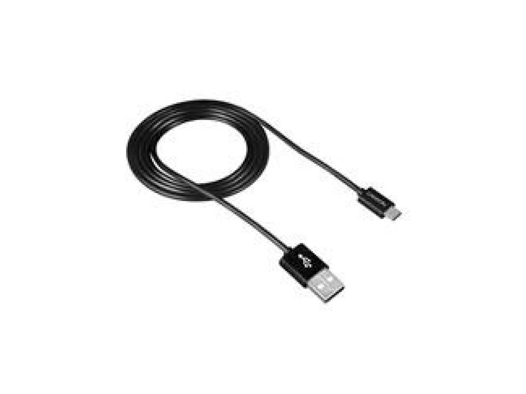 CANYON kabel USB 2.0, A-B micro, M/M, propojovací, 1,0m, černý (CNE-USBM1B)