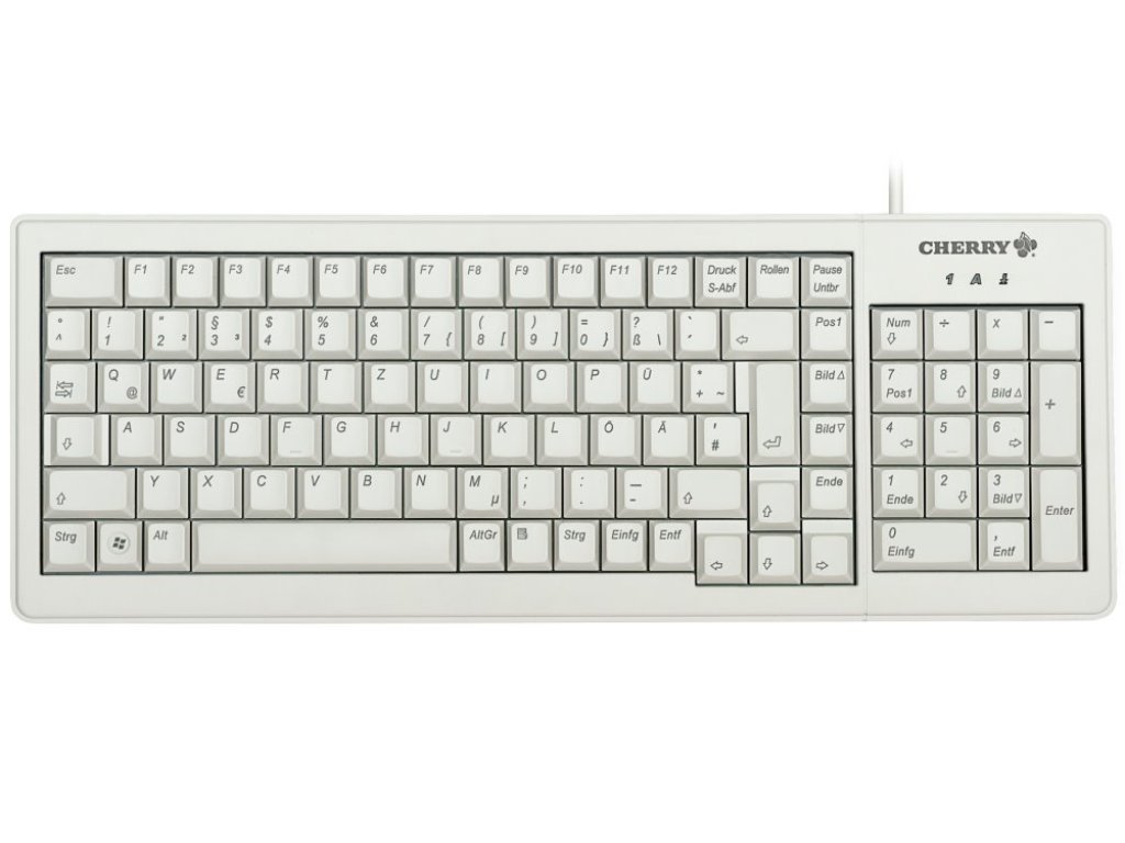 CHERRY klávesnice G84-5200 + kryt 615-5200, EU (G84-5200LCMEU-0)