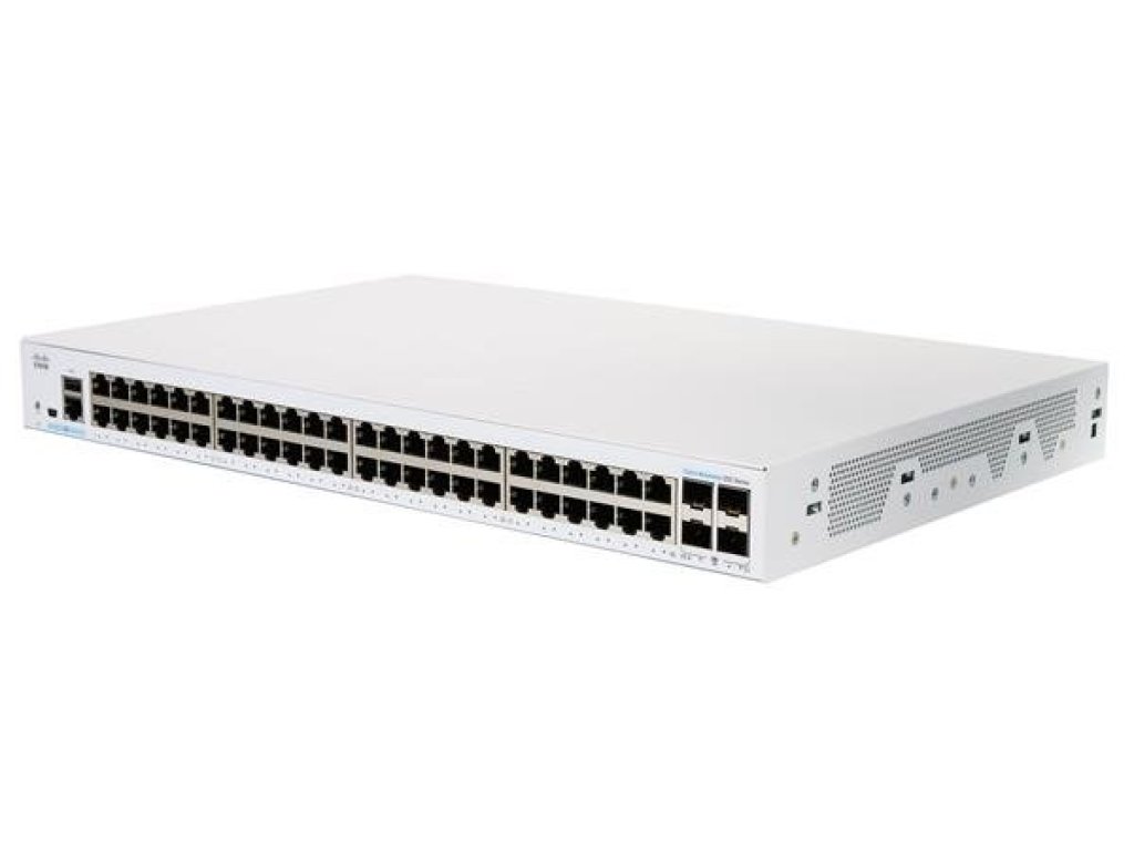 CISCO 48-port GE Smart Switch, 48x GbE RJ-45, 4x 1G SFP (CBS250-48T-4G-EU)