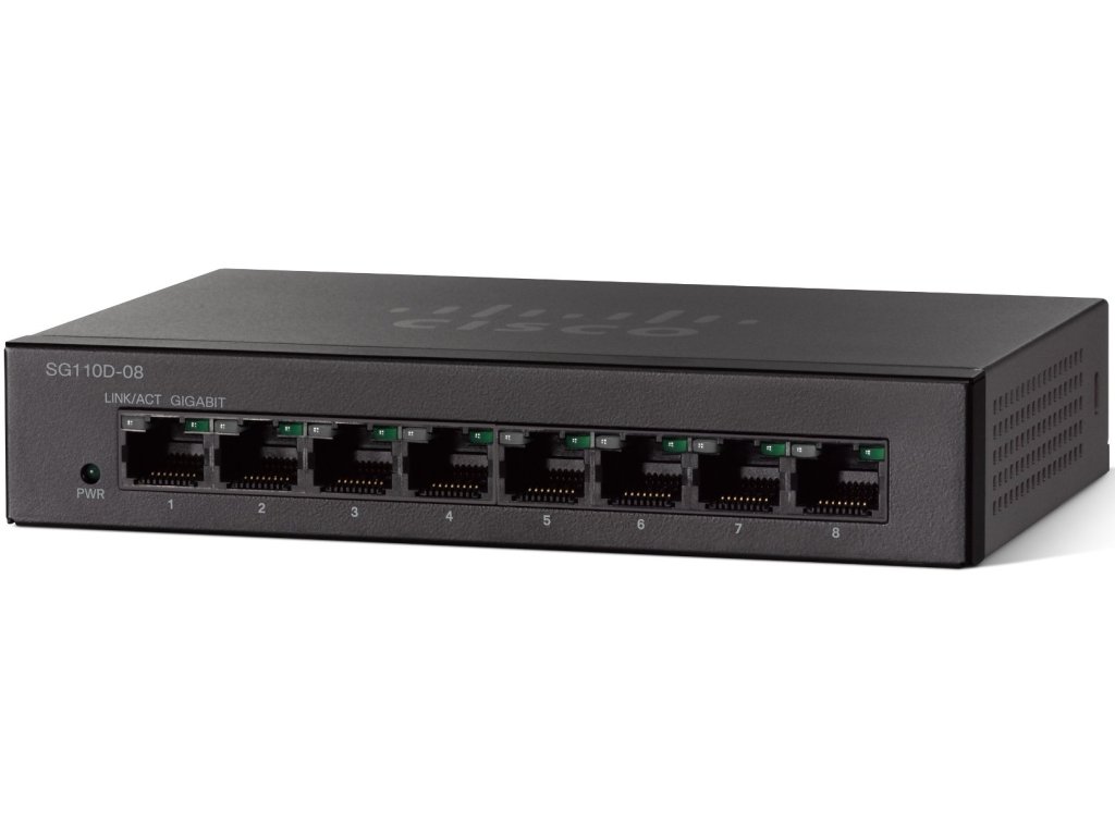 CISCO SG110D-08 8-Port Gigabit Desktop Switch (SG110D-08-EU)