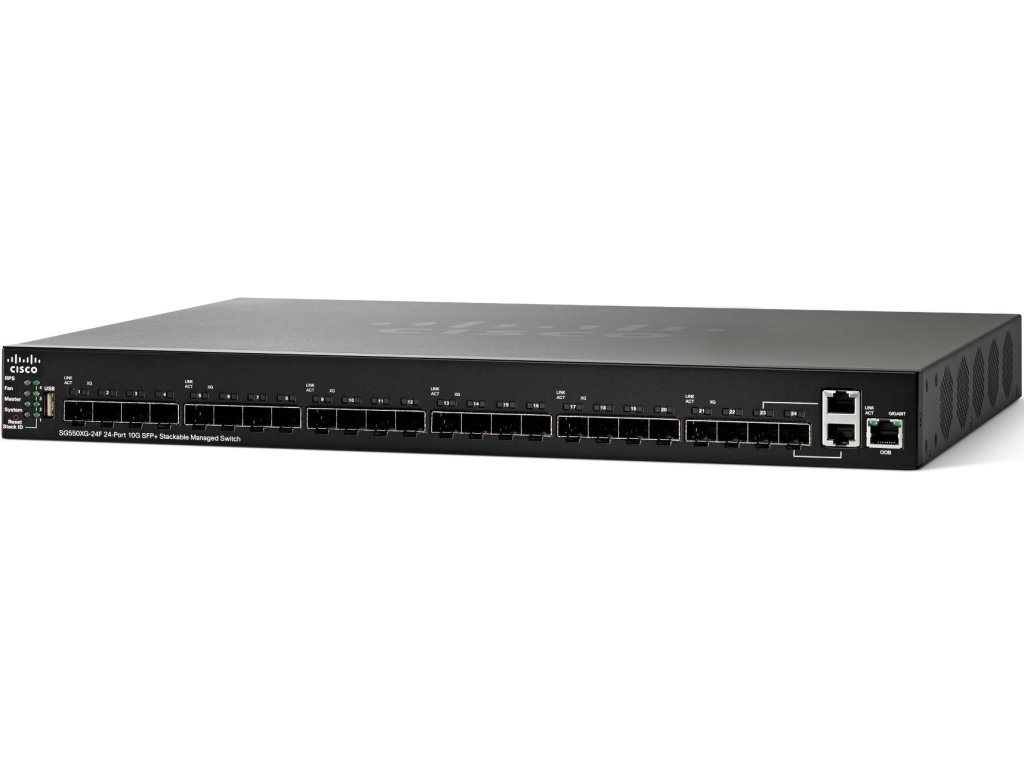 CISCO SG550XG-24F 24-Port 10Gigabit Managed Stackable Switch