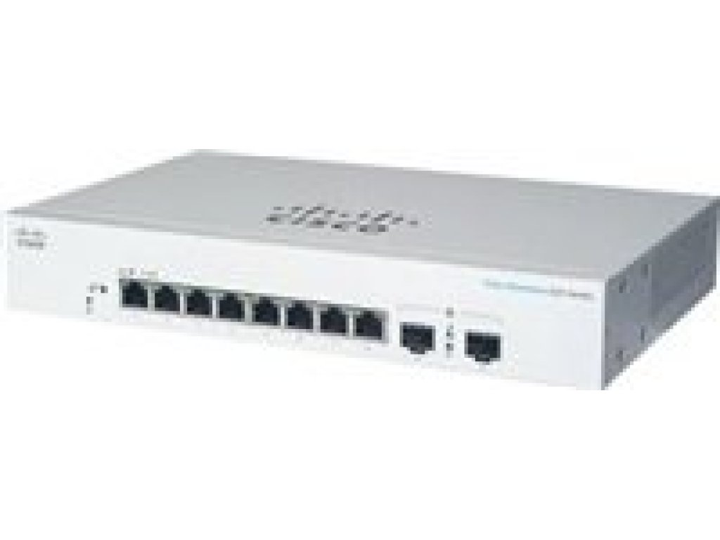 CISCO switch CBS220-8T-E-2G, 8xGbE RJ45, 2xSFP, fanless (CBS220-8T-E-2G-EU)