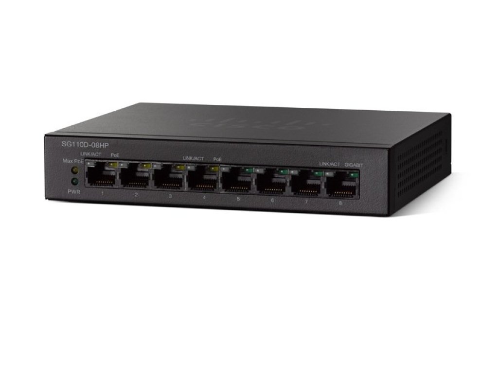 CISCO switch (SG110D-08HP)