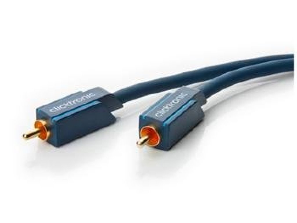 CLICKTRONIC kabel CINCH-CINCH, M/M, propojovací, 3m, modrý (CLICK70446)