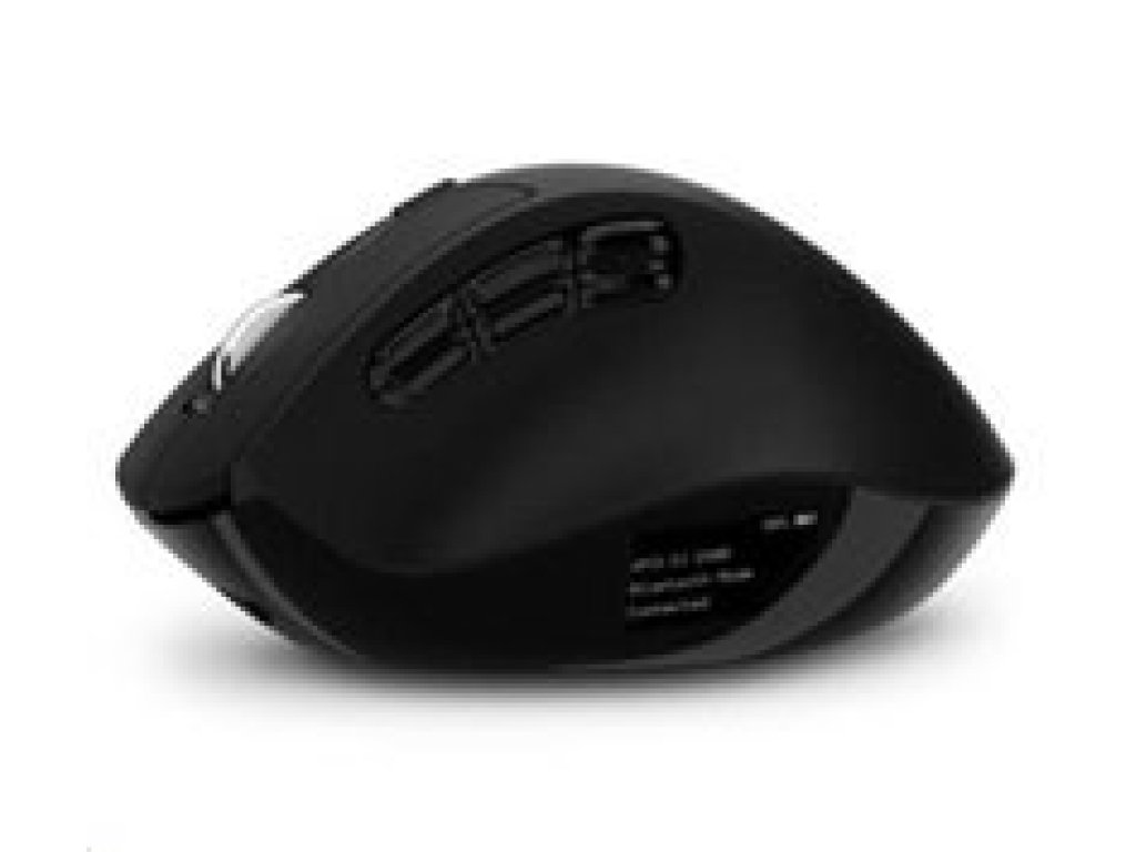 CONNECT IT FOR HEALTH DualMode bezdrátová ergonomická myš s LCD displejem, černá (CMO-4400-BK)