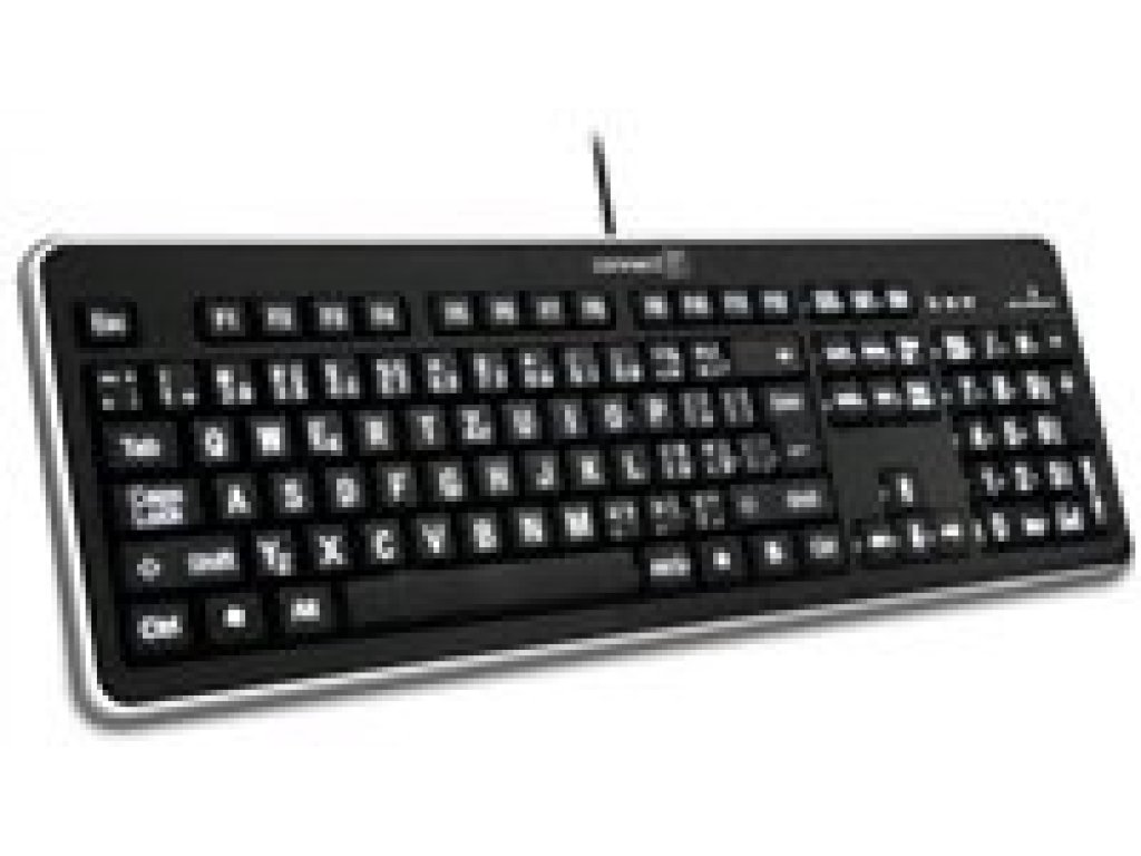 CONNECT IT klávesnice velké znaky s bílým LED podsvícením, CZ/SK (CI-71)