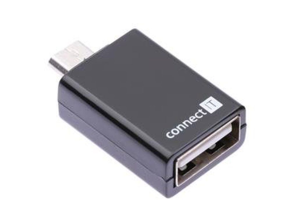 CONNECT IT Redukce USB 2.0 A - Micro B OTG (F/M, On The Go kompatibilní)