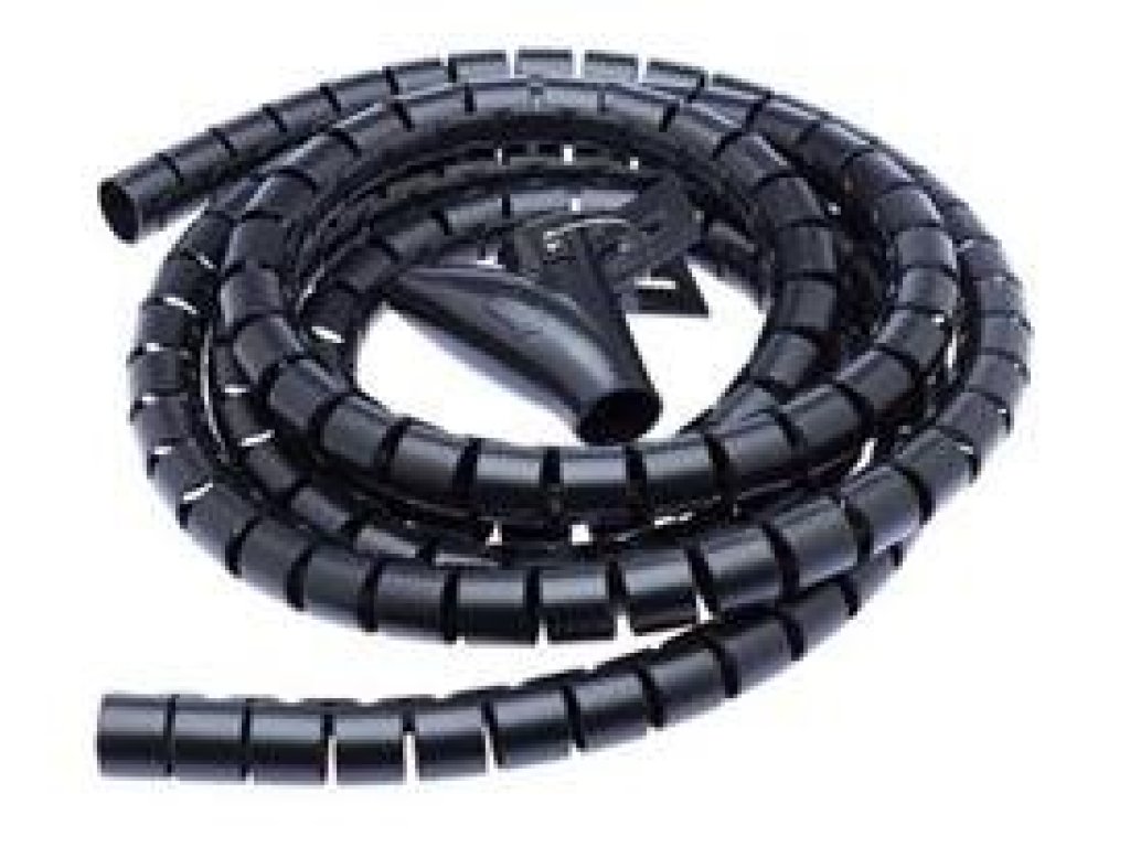 CONNECT IT trubice pro vedení kabelu WINDER, 2,5m x 20mm, černá (CI-514)