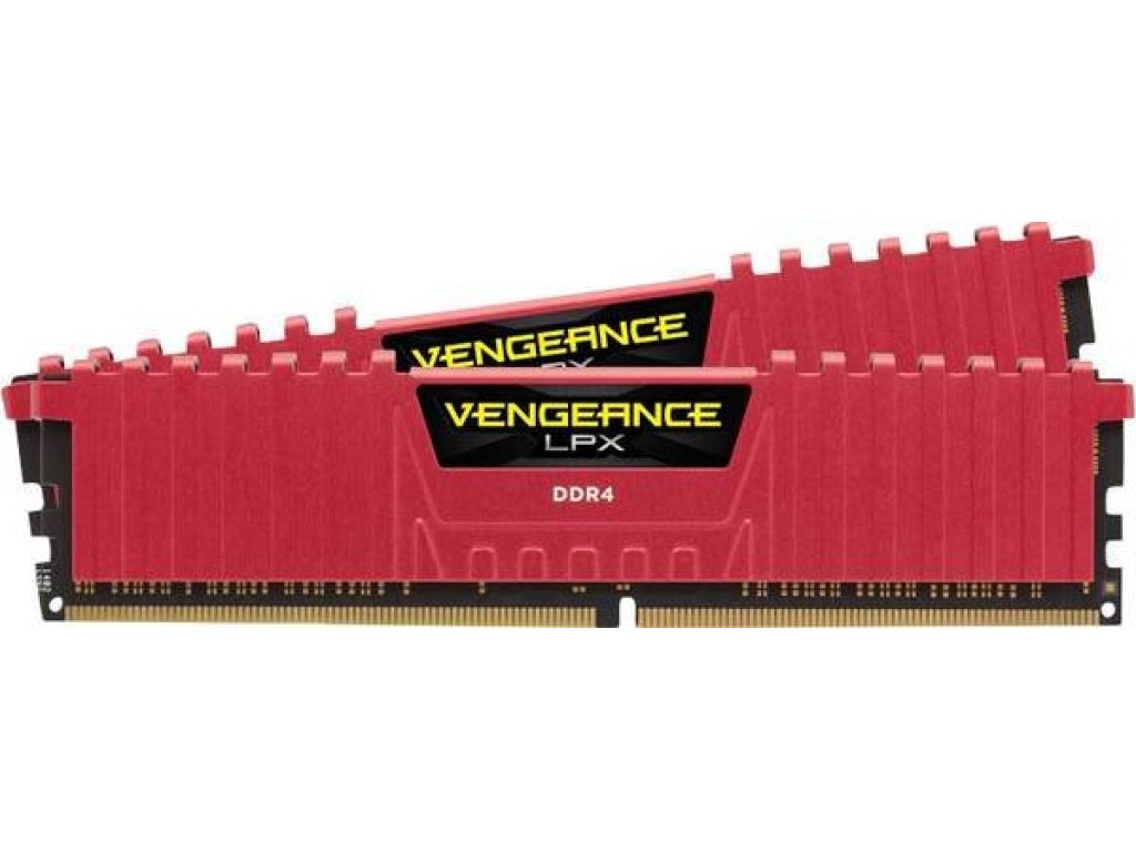 CORSAIR 16GB DDR4 3200MHz Vengeance LPX Red (CMK16GX4M2B3200C16R)