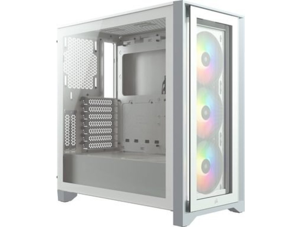 CORSAIR iCUE 4000X RGB Tempered Glass White (CC-9011205-WW)