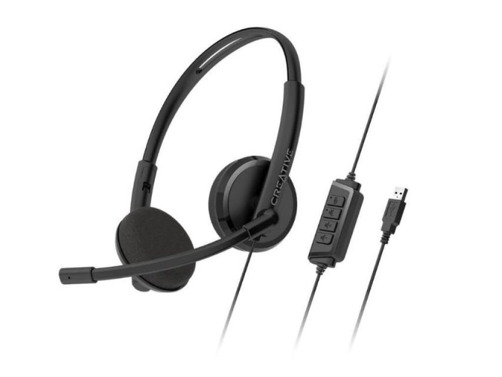 Creative HS-220 - ANC/USB/Drát/černá (51EF1070AA001)