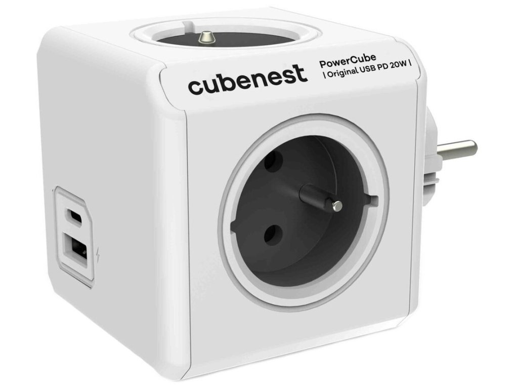 CUBENEST Powercube Original USB PD 20W, A+C, 4× zásuvka (PC220GY)
