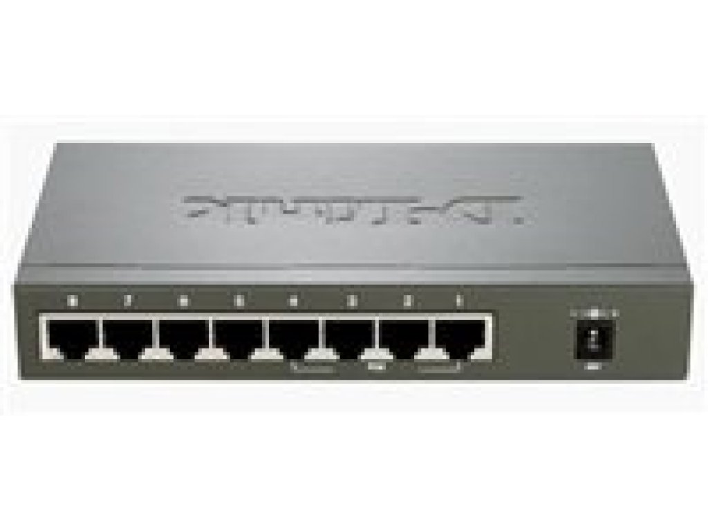 D-Link DES-1008PA 8-port 10/100 Desktop Switch with 4 PoE Ports