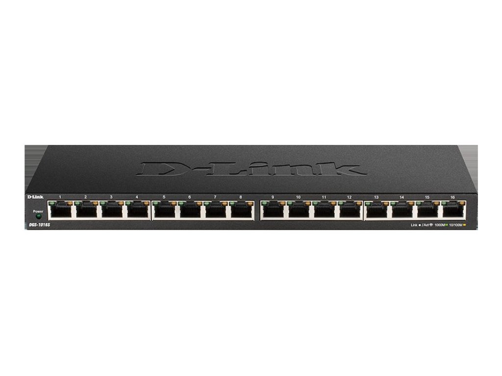 D-Link DGS-1016S 16x10/100/1000m, unmanaged switch (DGS-1016S/E)