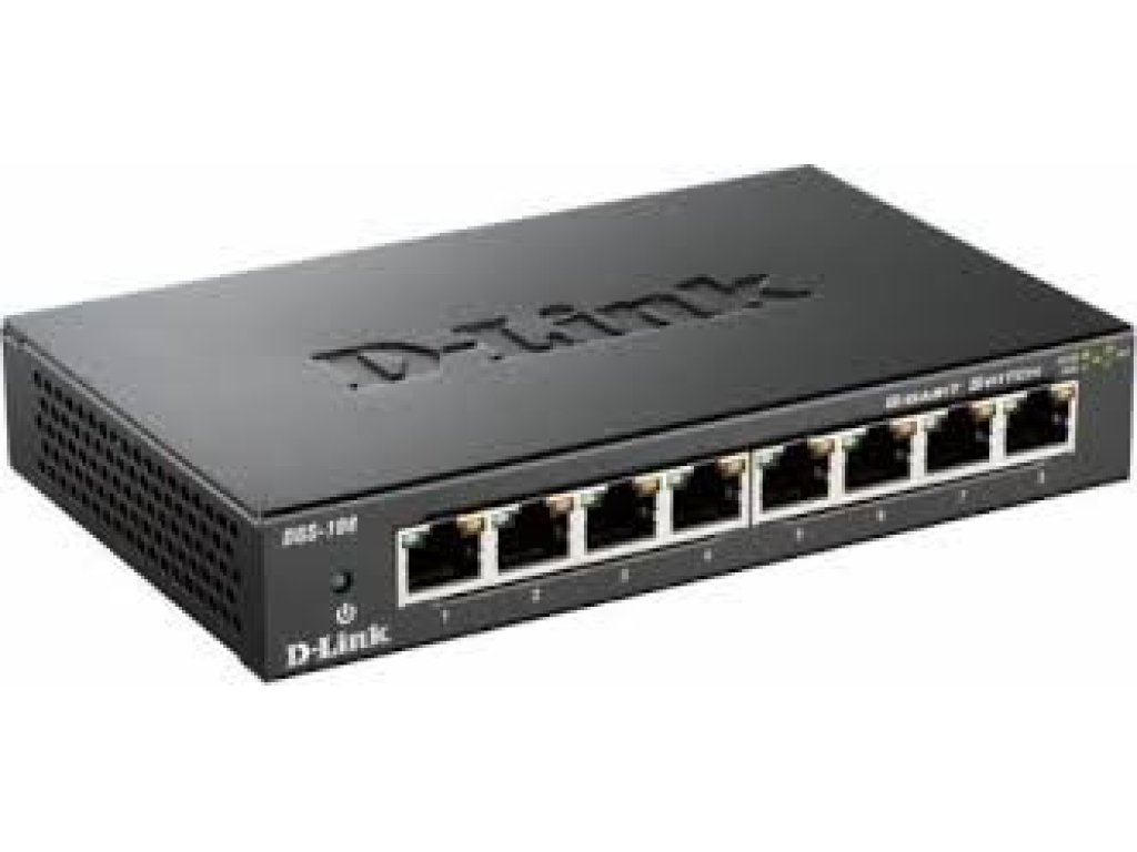 D-LINK DGS-108 kovový switch
