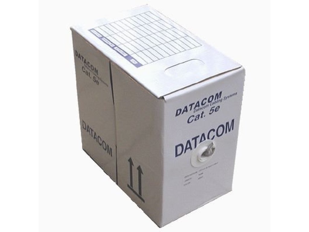 DATACOM kabel drát C5E FTP PE venkovní 305m box černý (1203)