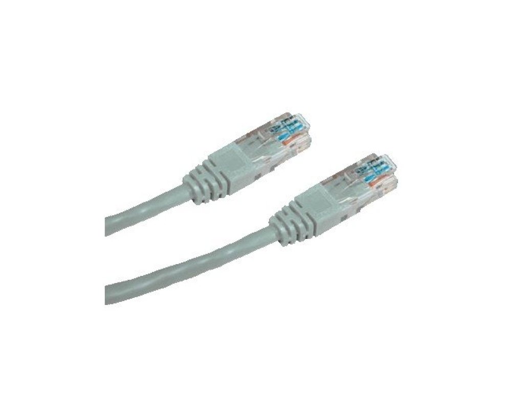 DATACOM patch kabel UTP, RJ45-RJ45, CAT6, 7m, šedý (1595)