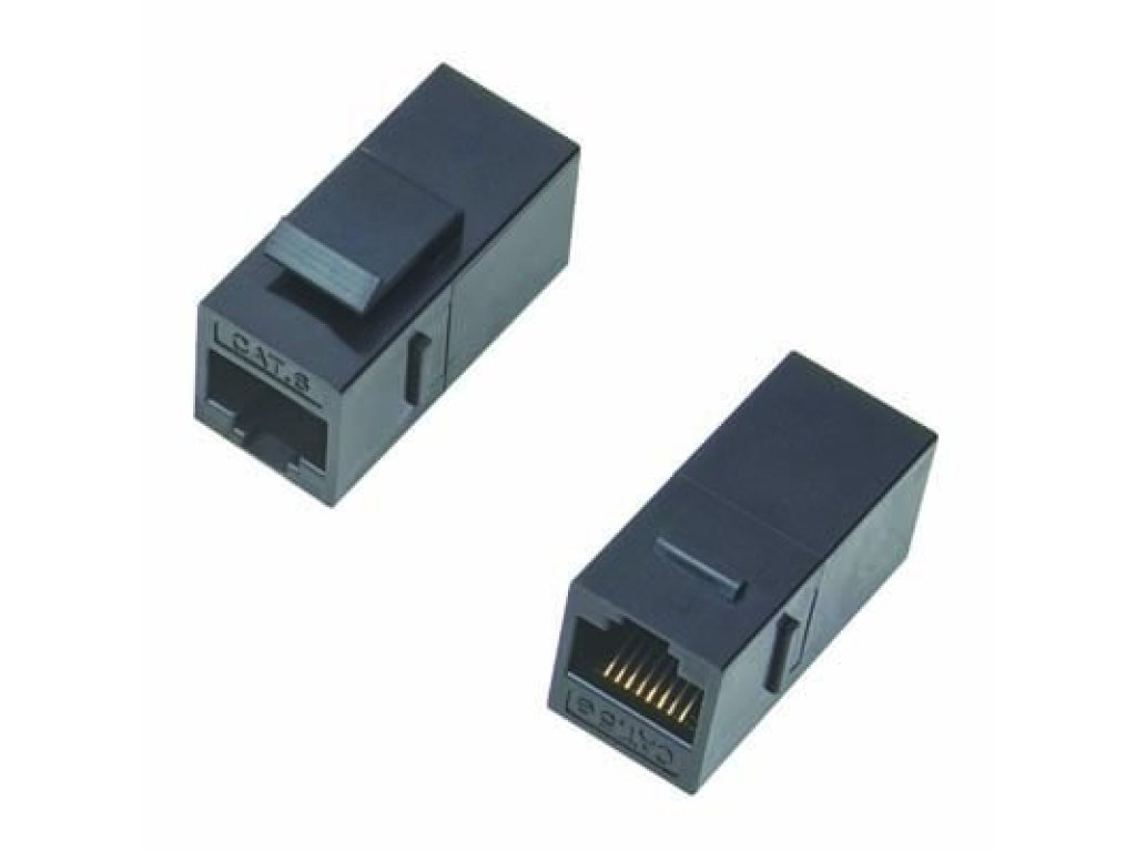 DATACOM Spojka panel UTP 2 x RJ45 (8p8c) Cat6,prímá,plast (4243)